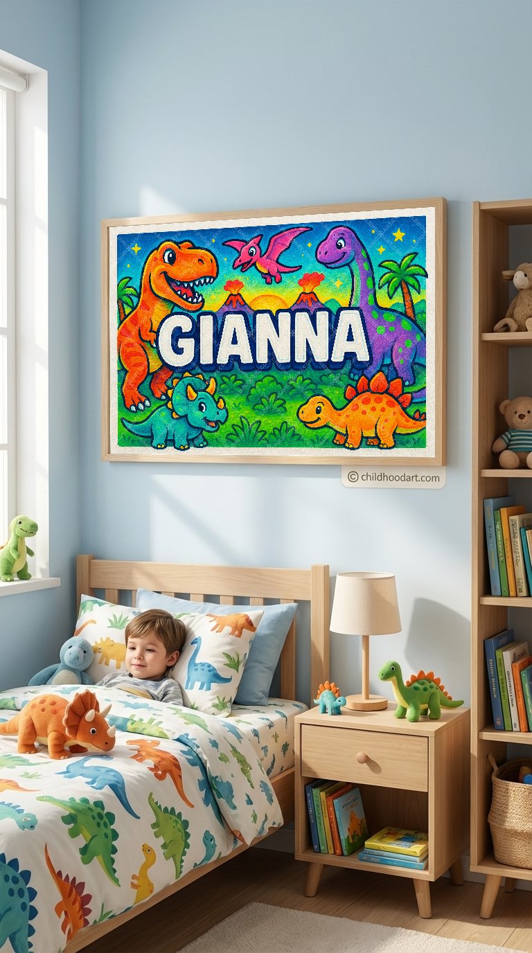 Personalized name art for Gianna