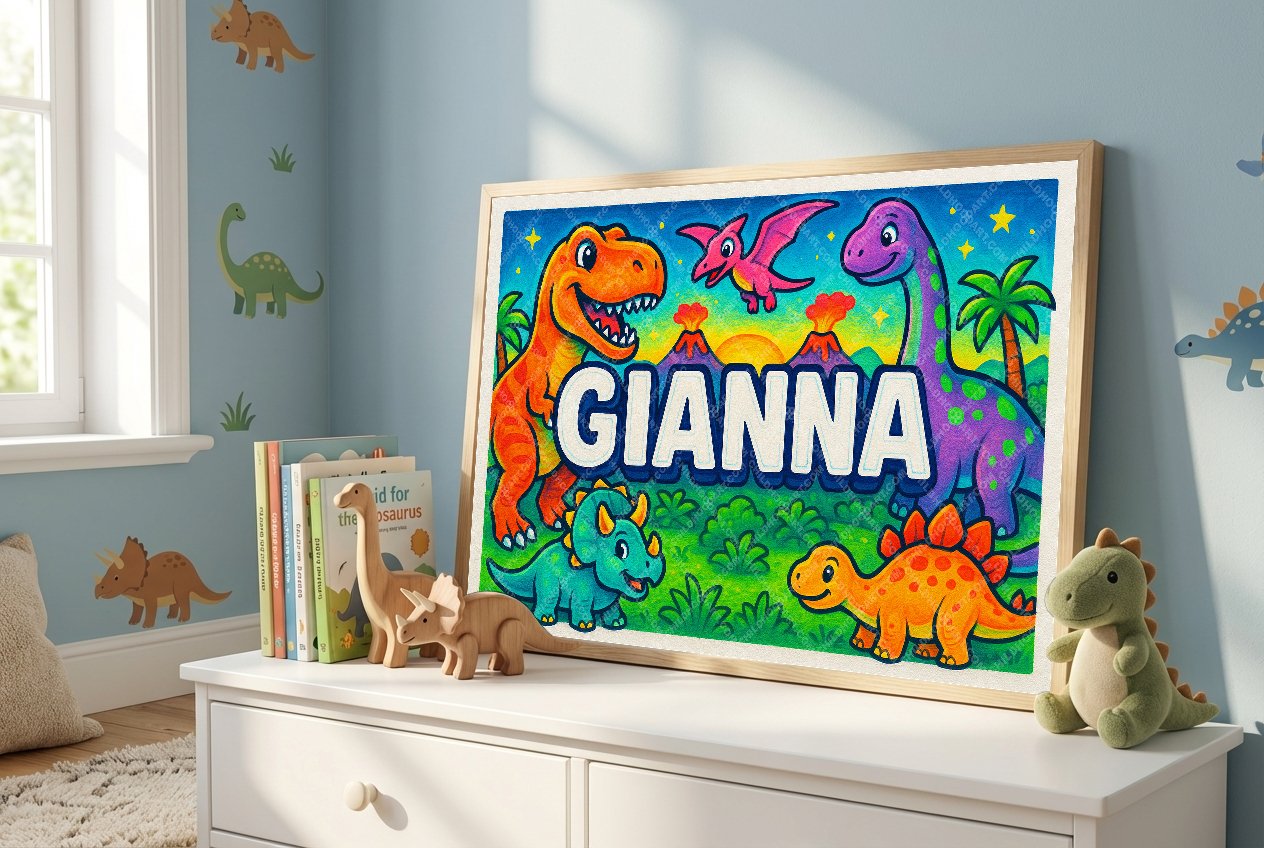 Personalized name art for Gianna