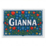 Calm personalized name art for Gianna
