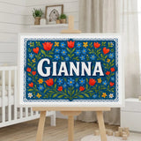 Calm personalized name art for Gianna