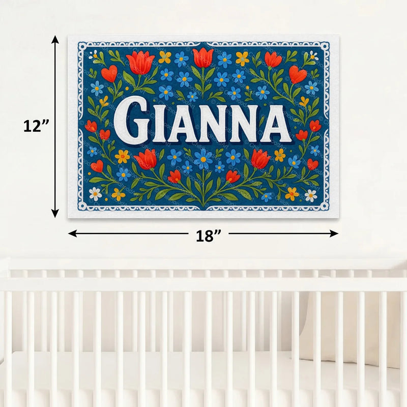 Calm personalized name art for Gianna