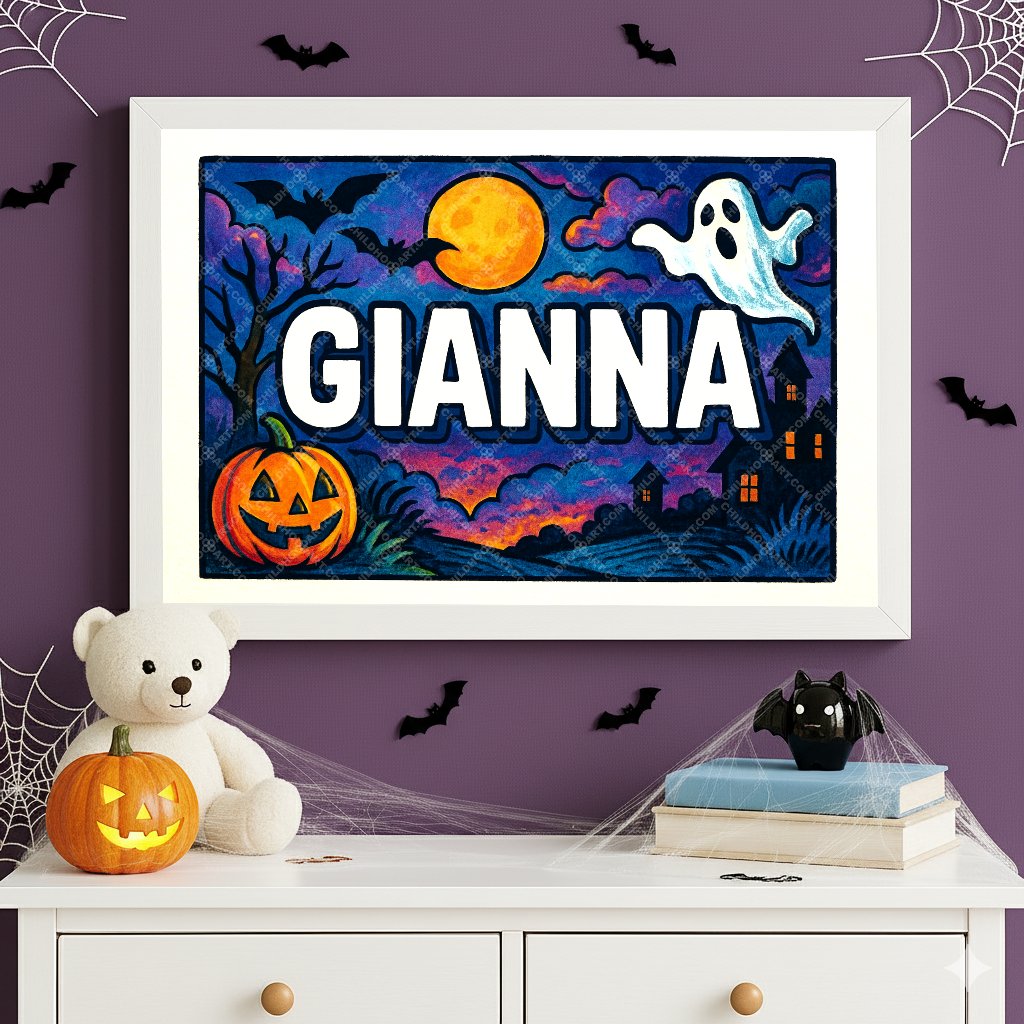 Personalized name art for Gianna