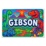 Gibson Name Art - Dinosaur Adventure personalized wall print for kids