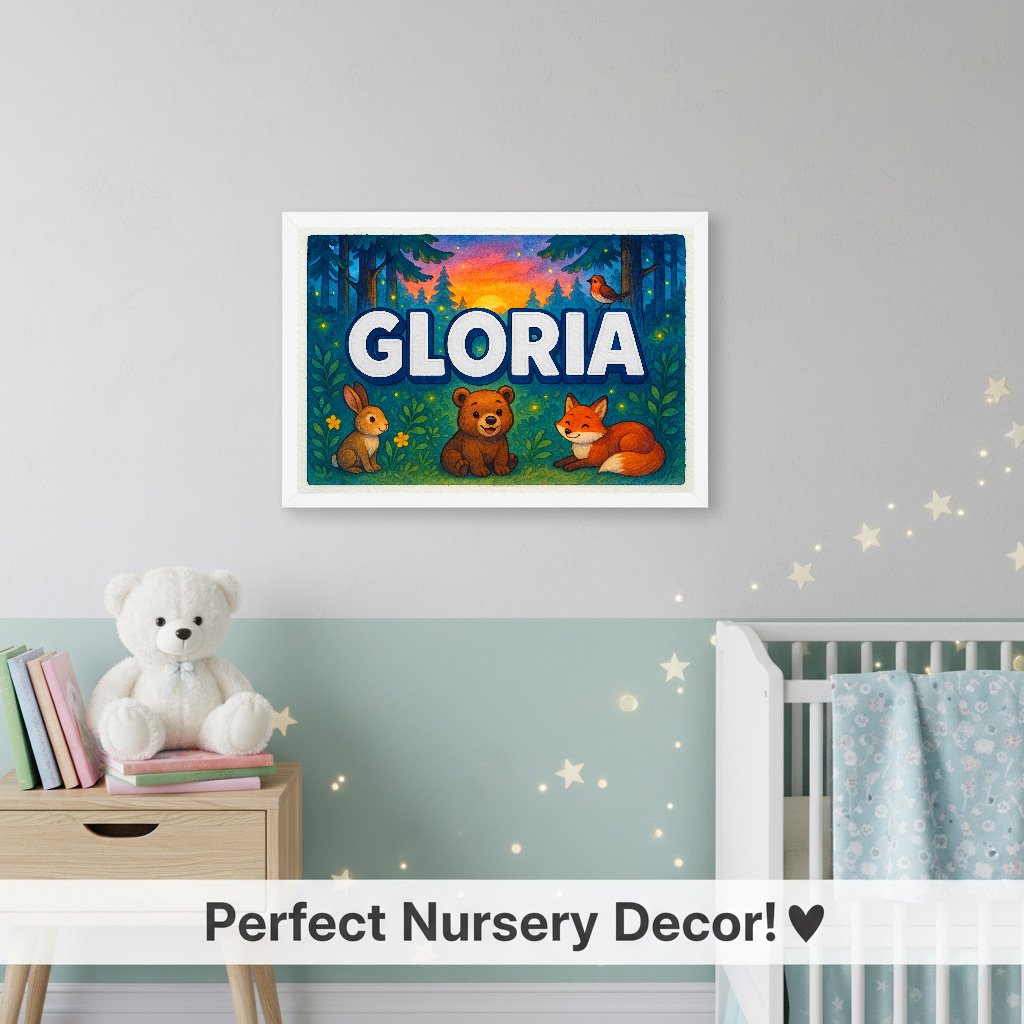 Personalized name art for Gloria
