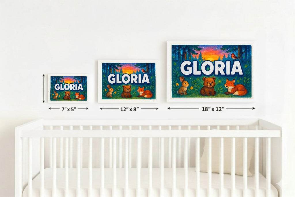 Personalized name art for Gloria