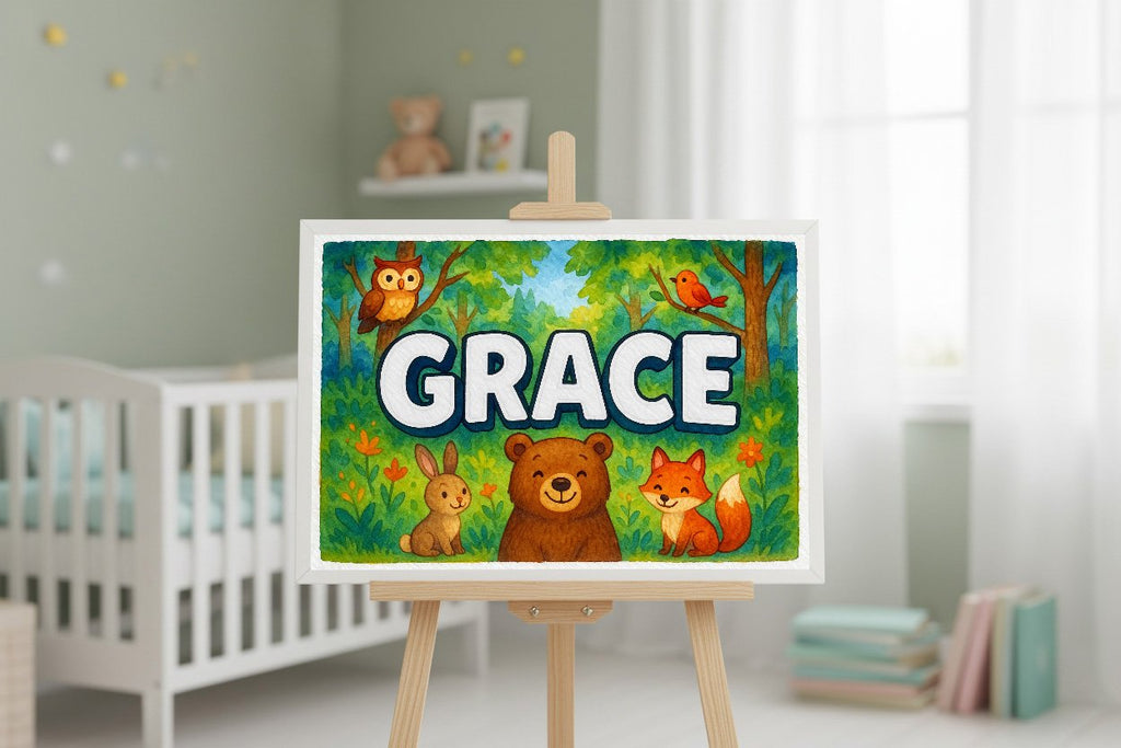 Personalized name art for Grace