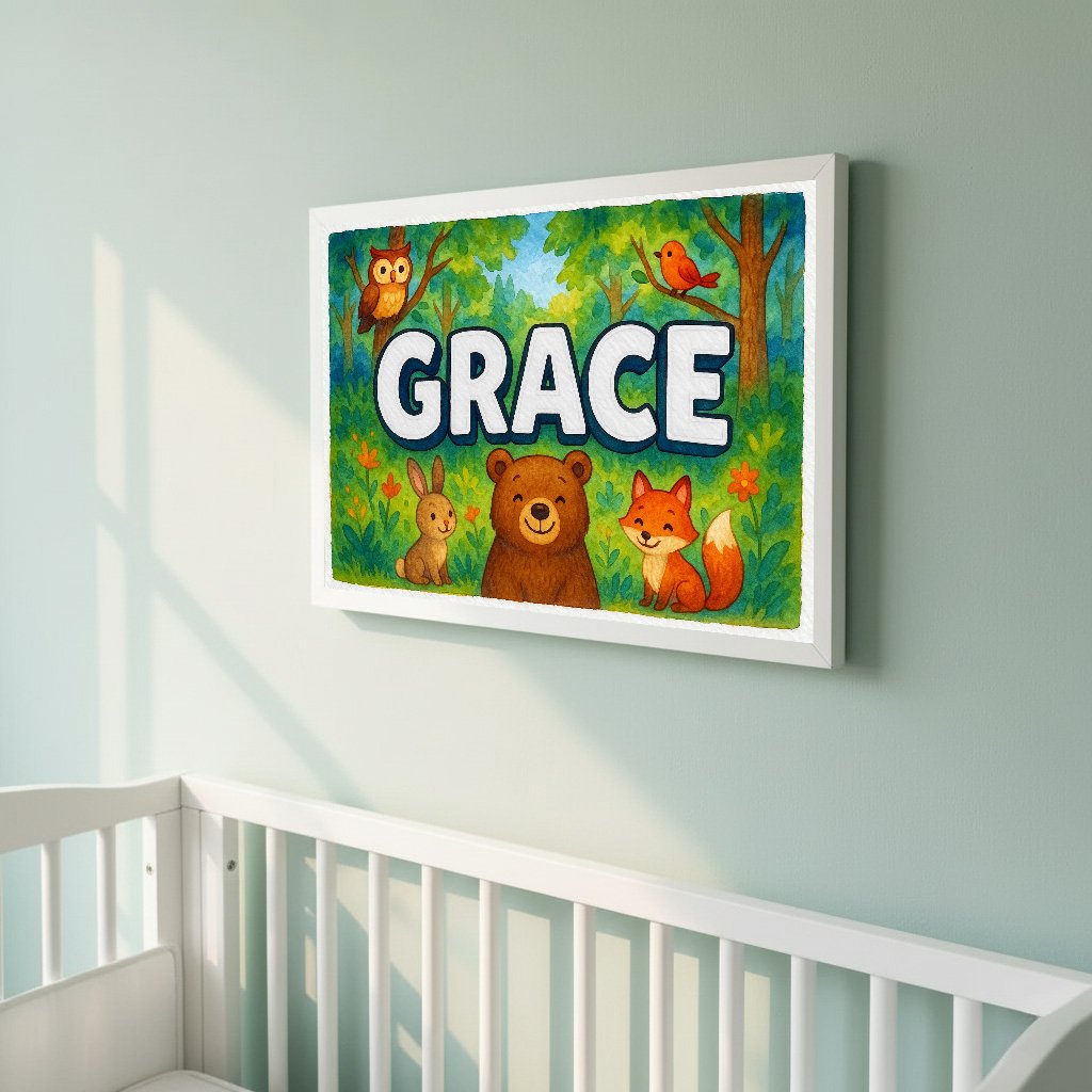 Personalized name art for Grace