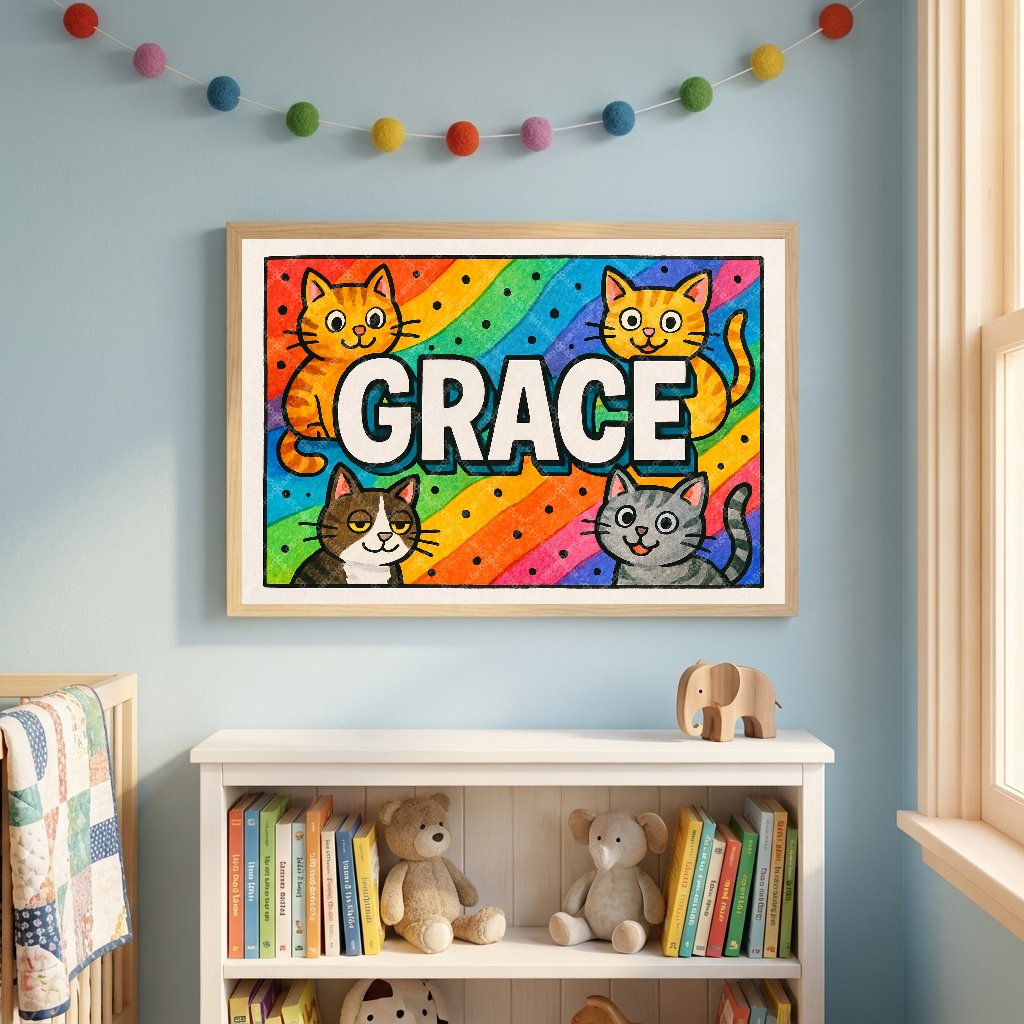 Personalized name art for Grace