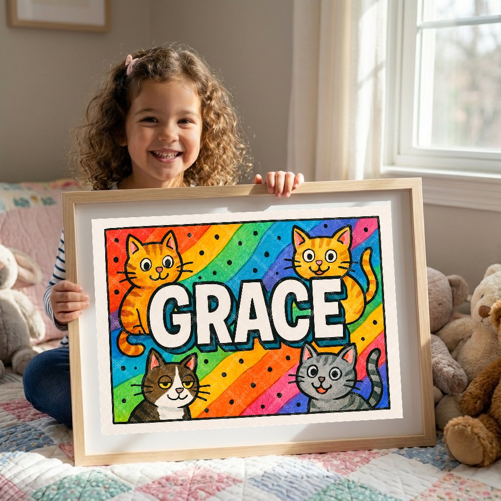 Personalized name art for Grace