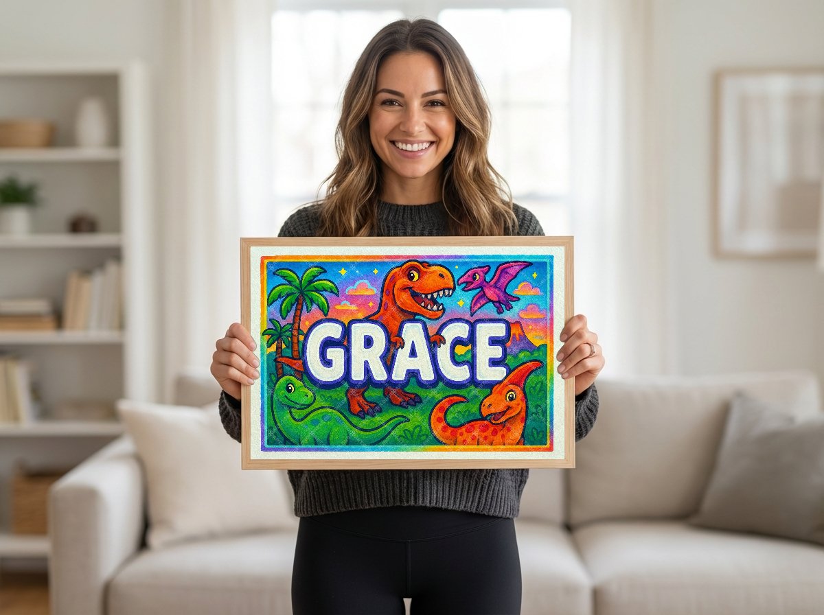 Personalized name art for Grace