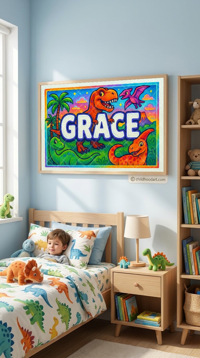 Personalized name art for Grace