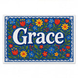 Calm personalized name art for Grace