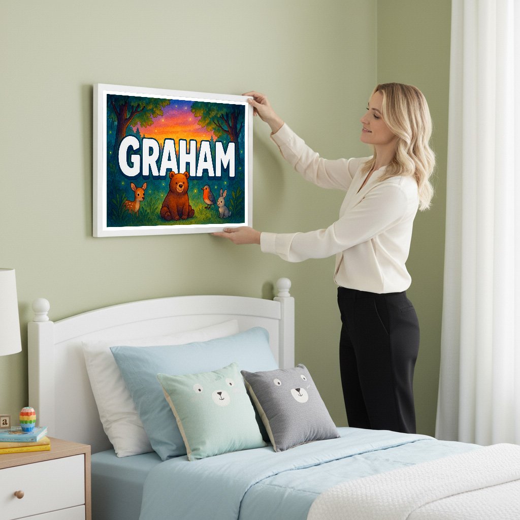 Personalized name art for Graham