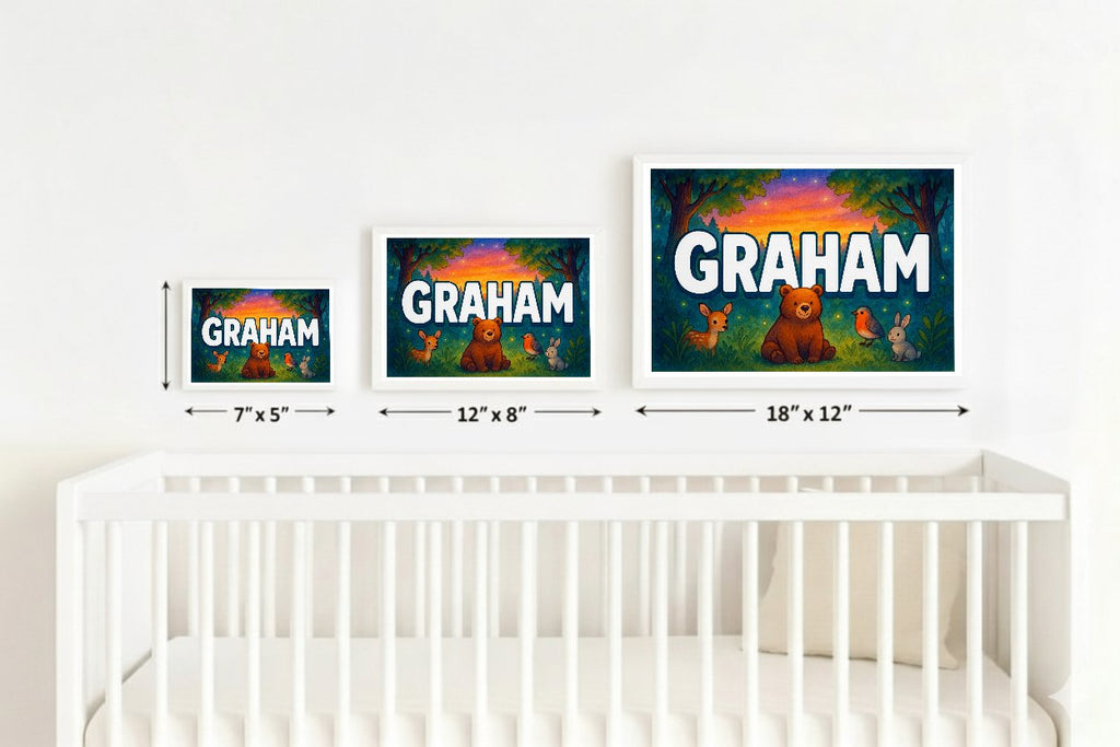 Personalized name art for Graham