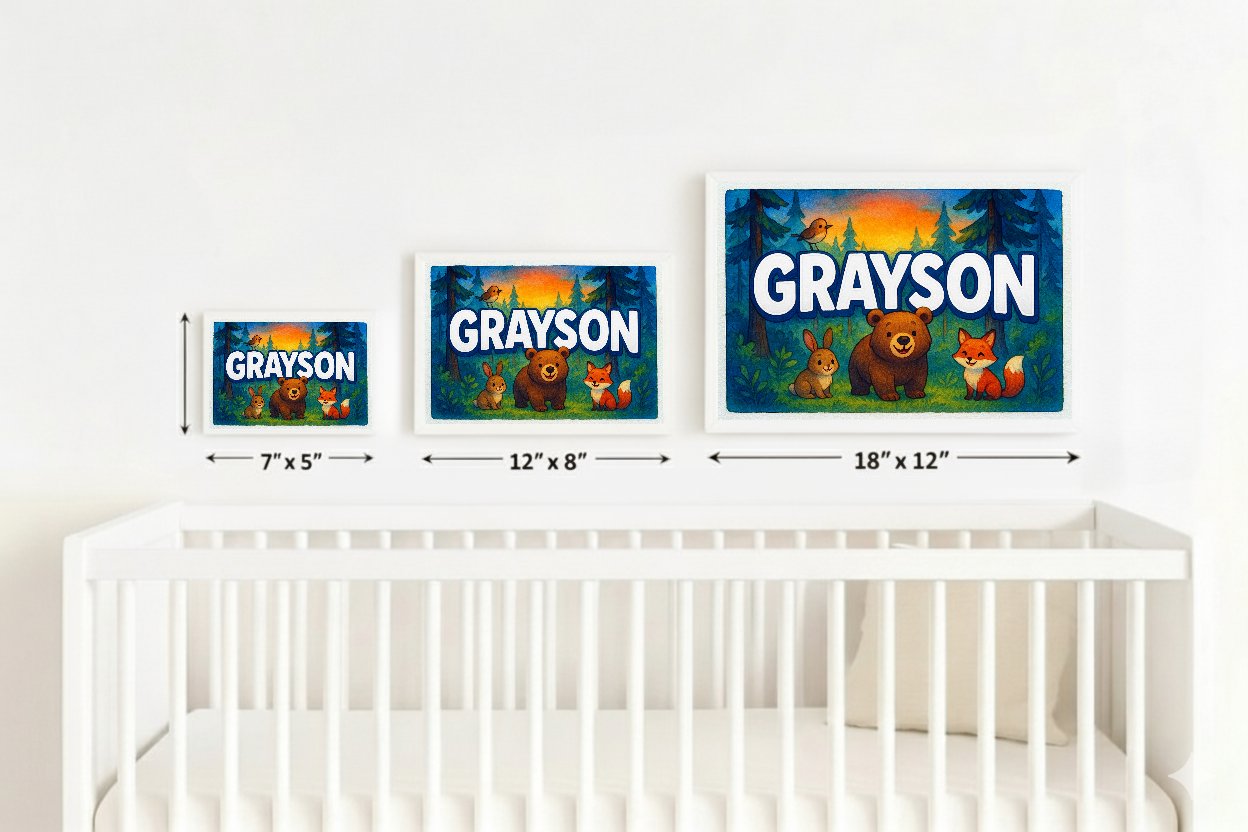 Personalized name art for Grayson