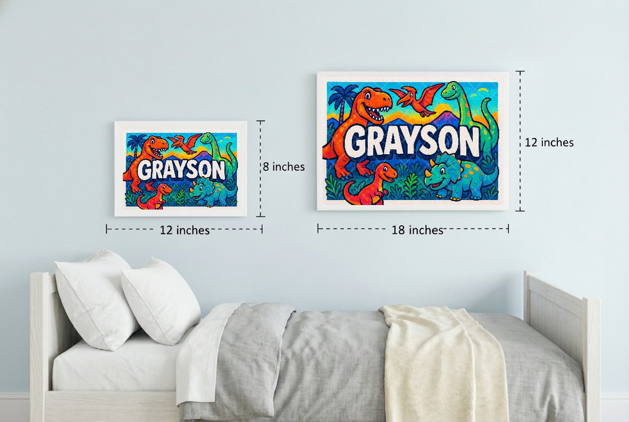 Personalized name art for Grayson