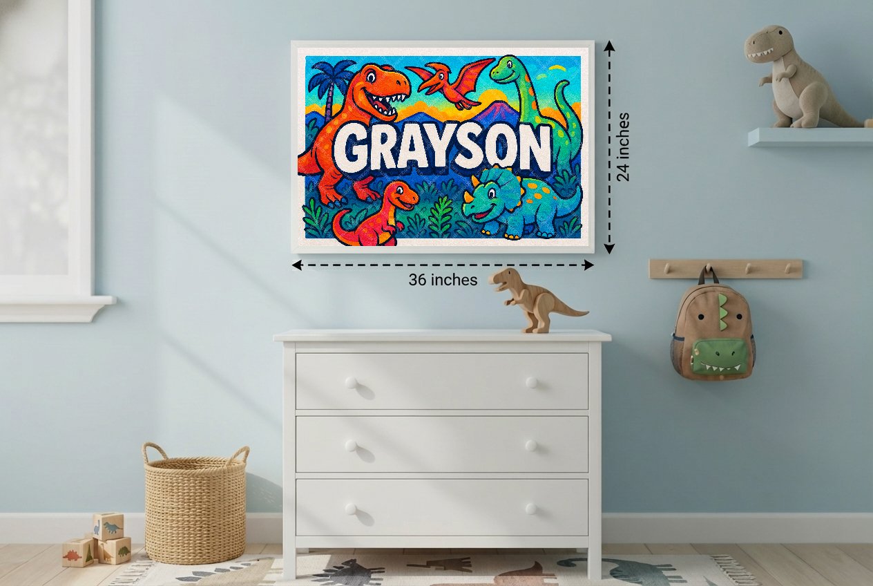 Personalized name art for Grayson
