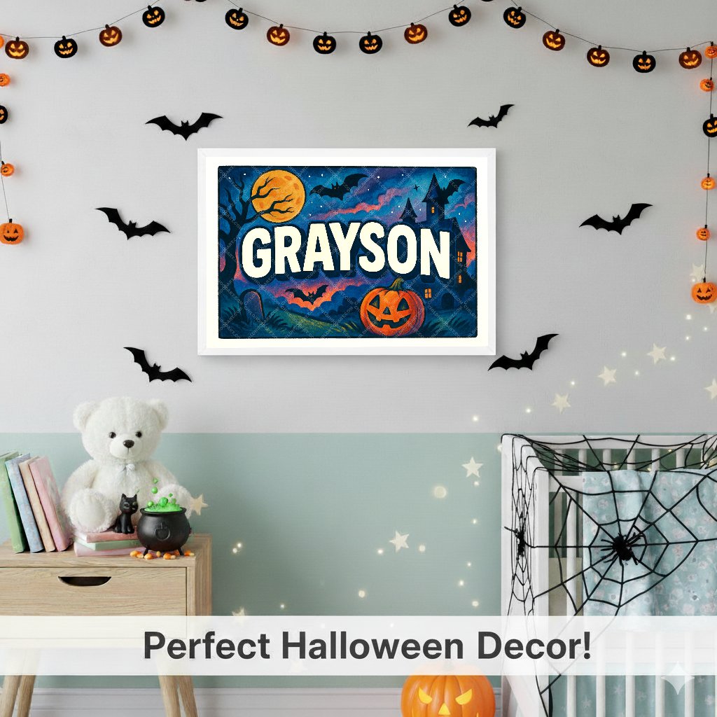 Personalized name art for Grayson