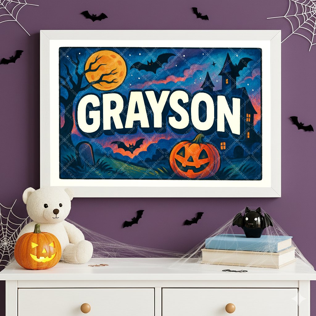 Personalized name art for Grayson