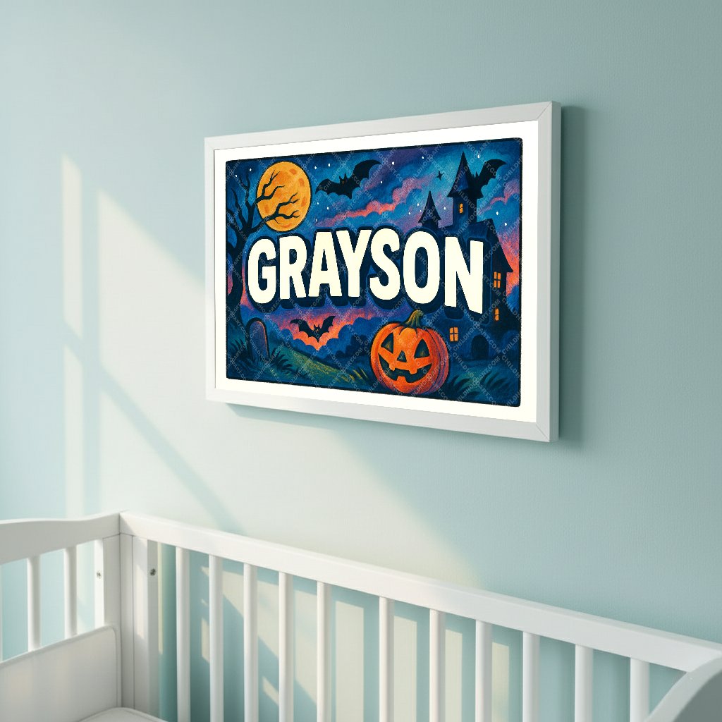 Personalized name art for Grayson