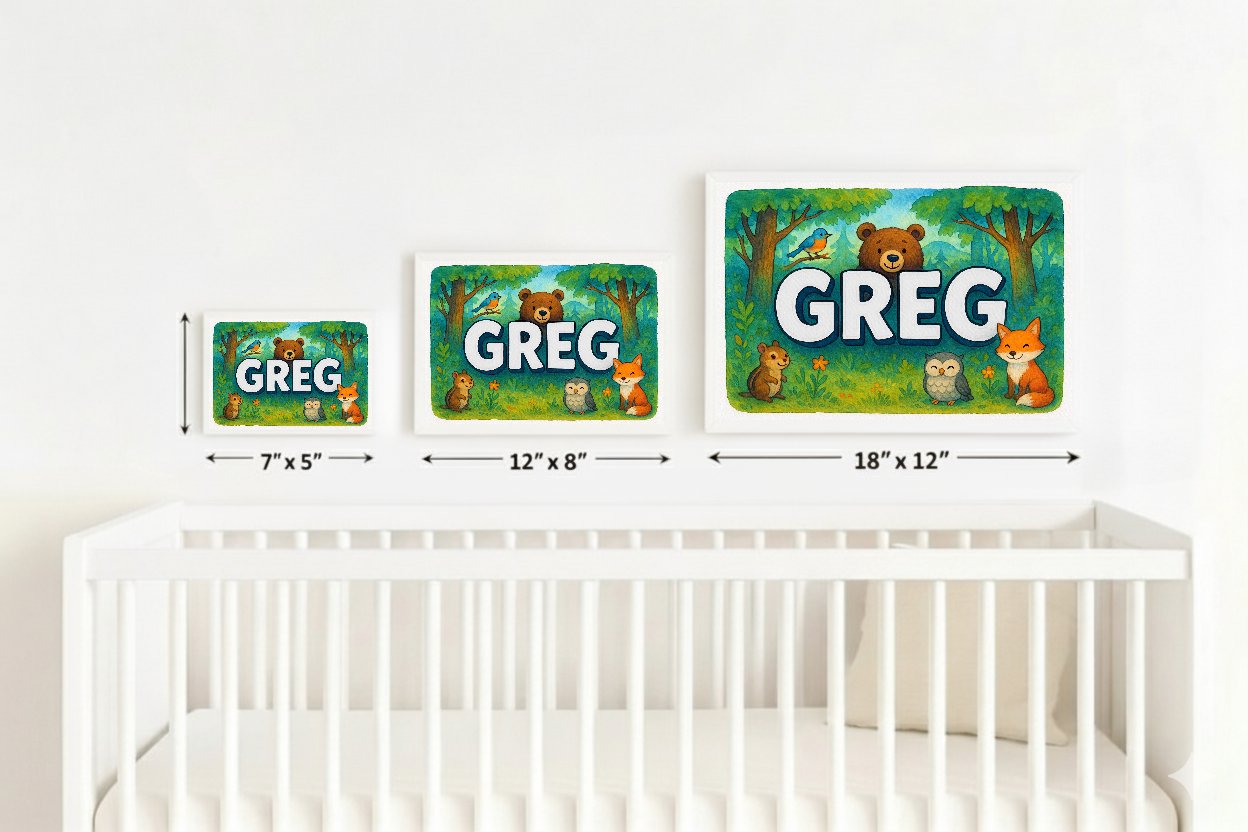 Personalized name art for Greg