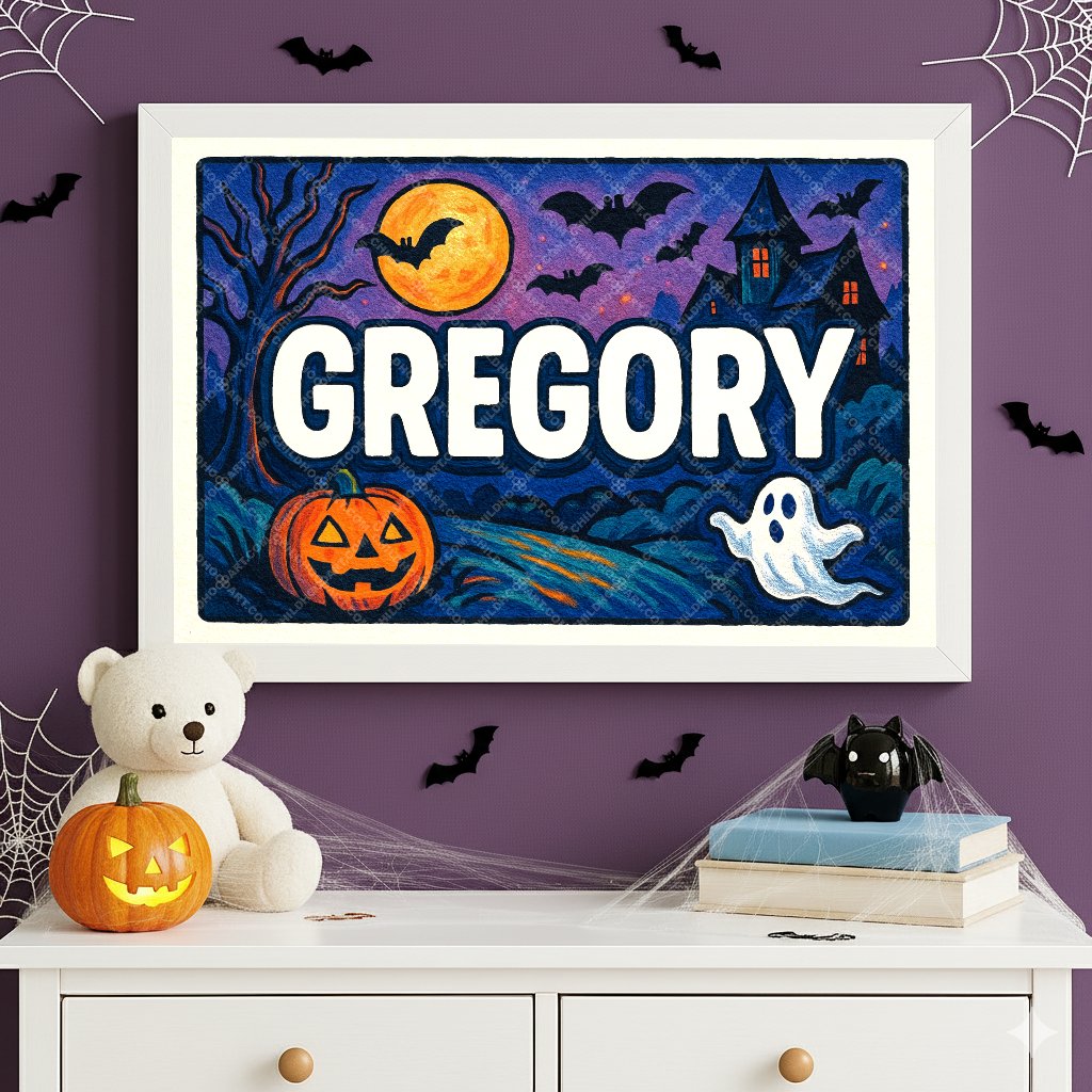 Personalized name art for Gregory