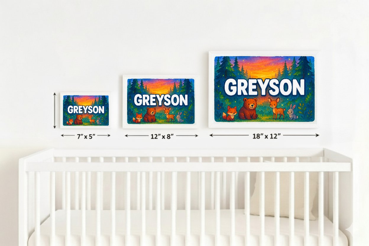 Personalized name art for Greyson