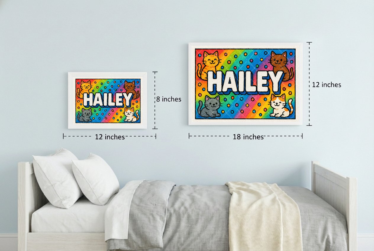 Personalized name art for Hailey