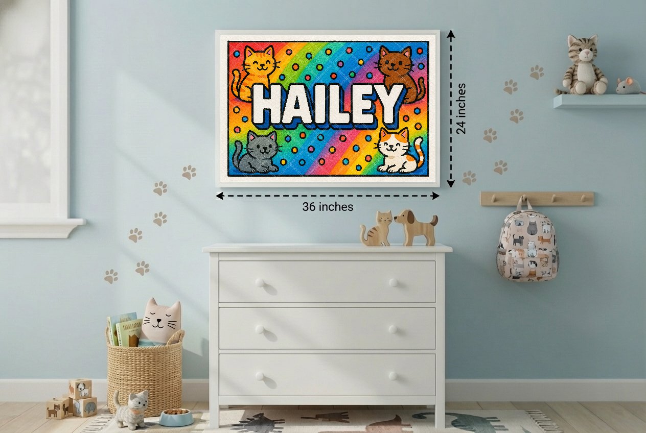 Personalized name art for Hailey