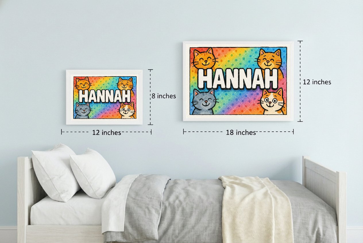 Personalized name art for Hannah