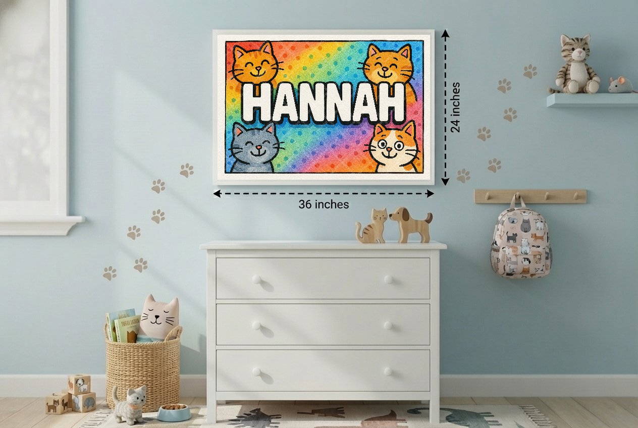 Personalized name art for Hannah