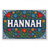 Calm personalized name art for Hannah