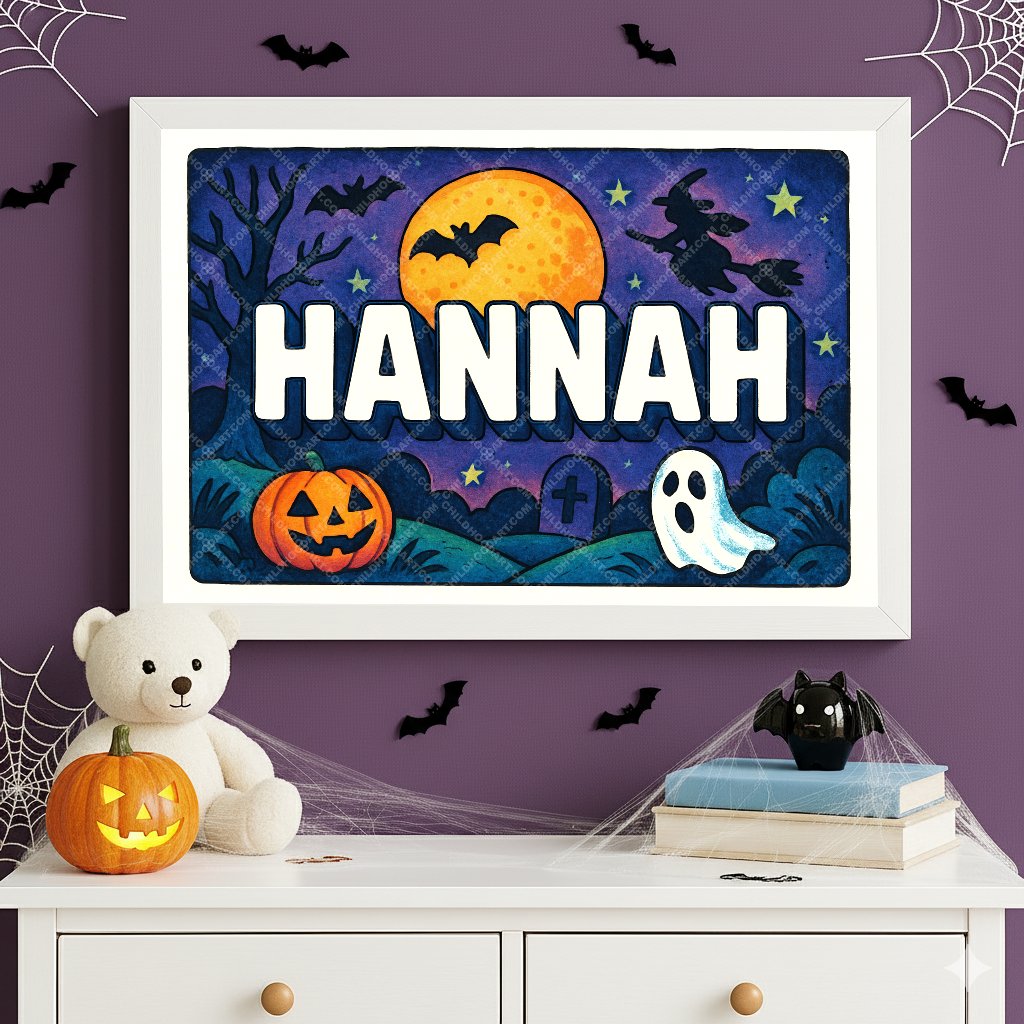 Personalized name art for Hannah