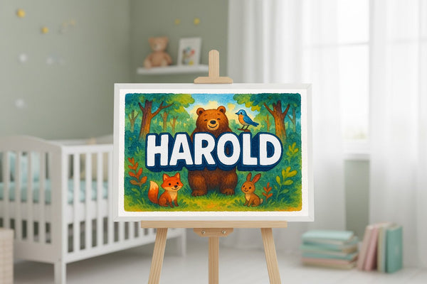 Harold’s Personalized Forest Friends Art