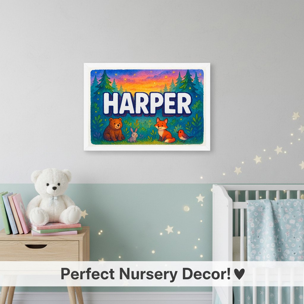 Personalized name art for Harper