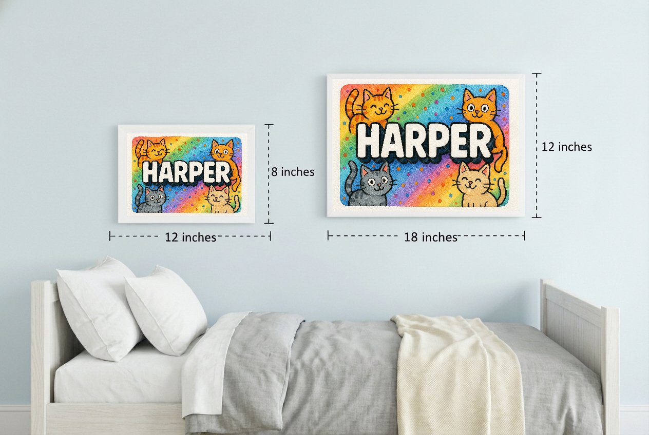 Personalized name art for Harper