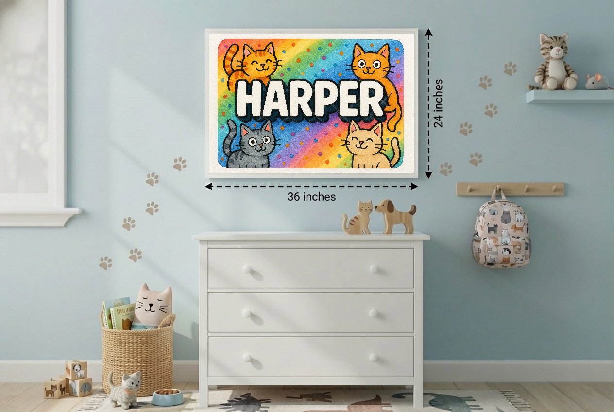 Personalized name art for Harper
