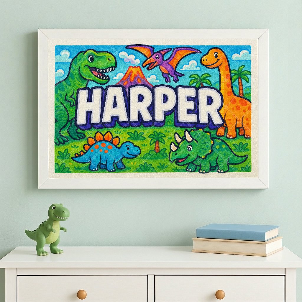 Personalized name art for Harper