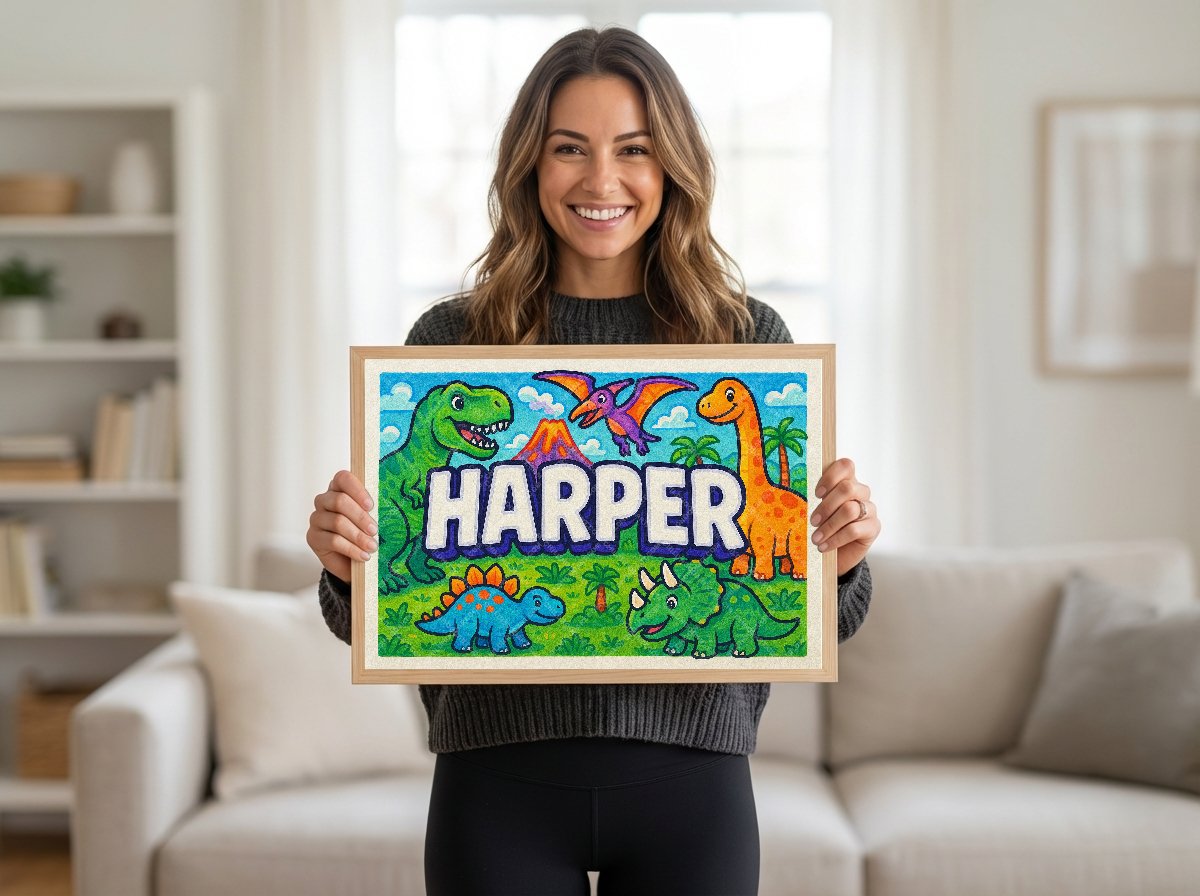 Personalized name art for Harper