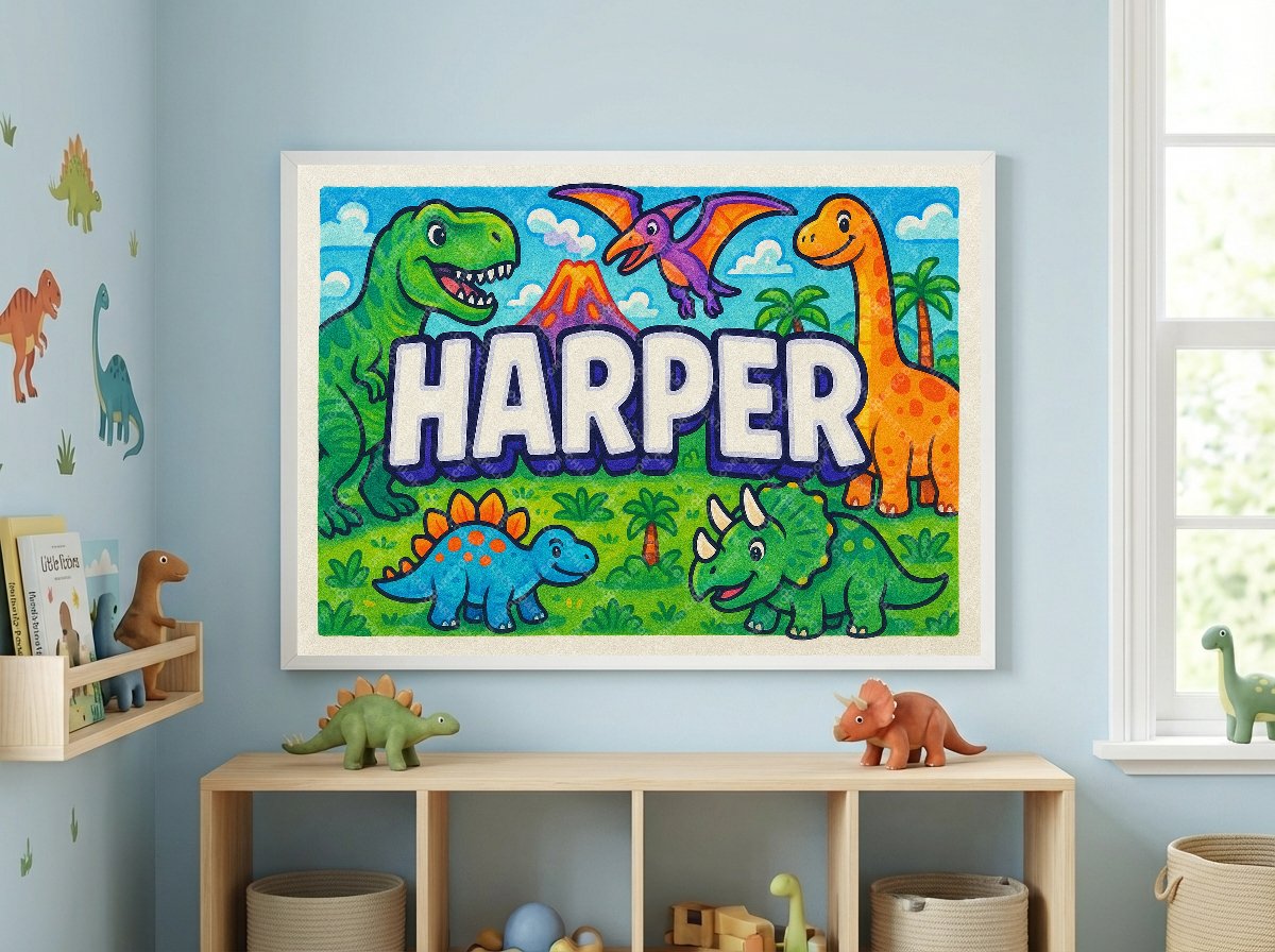 Personalized name art for Harper