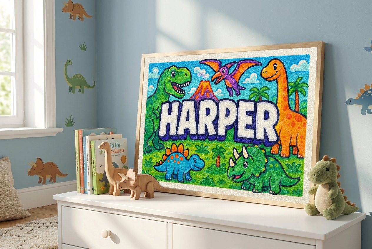 Personalized name art for Harper