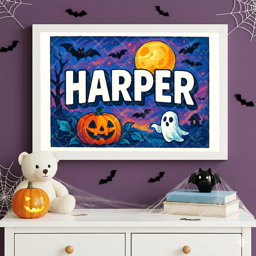Personalized name art for Harper