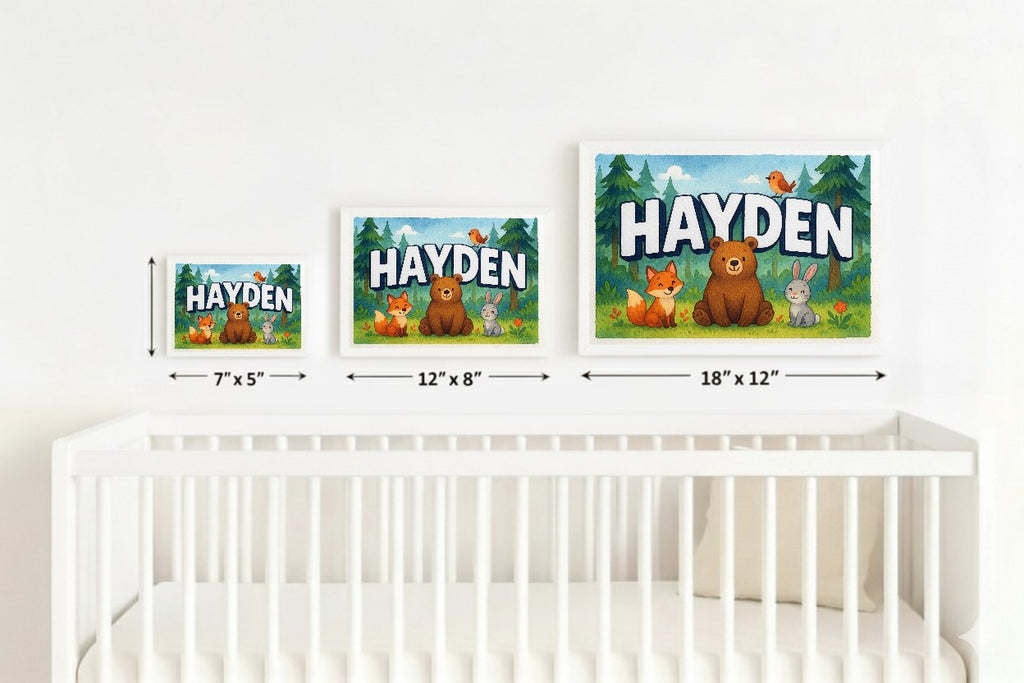 Personalized name art for Hayden