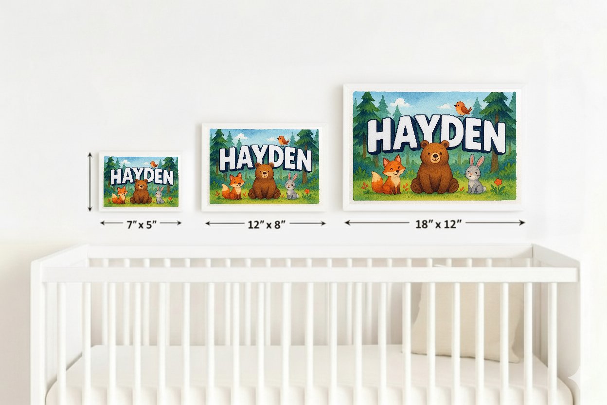 Personalized name art for Hayden