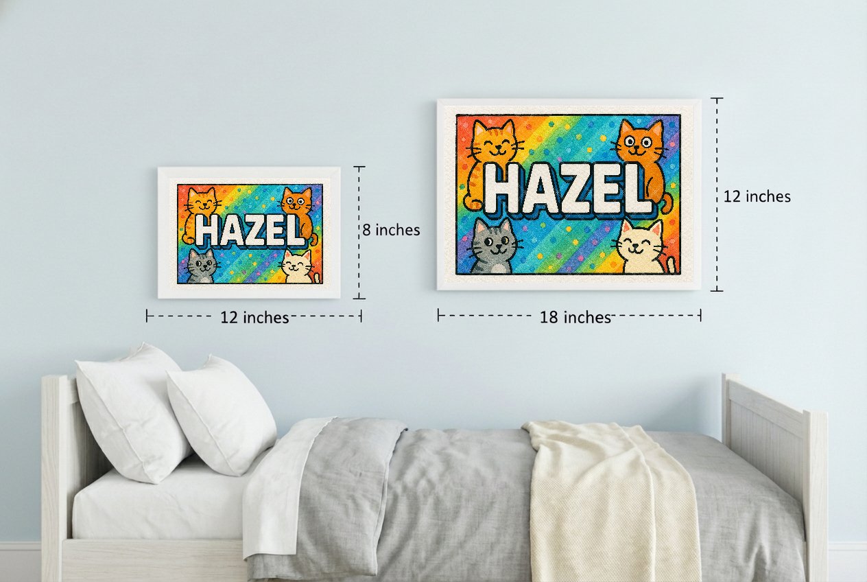 Personalized name art for Hazel