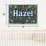 Calm personalized name art for Hazel