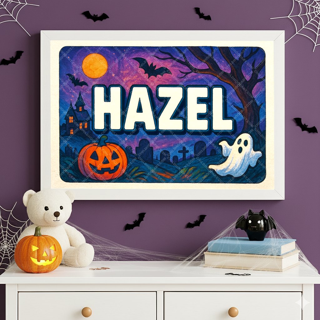 Personalized name art for Hazel