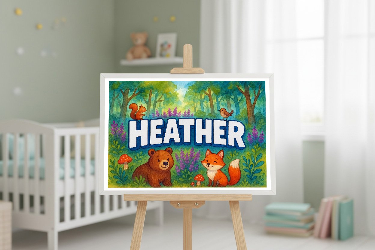 Personalized name art for Heather
