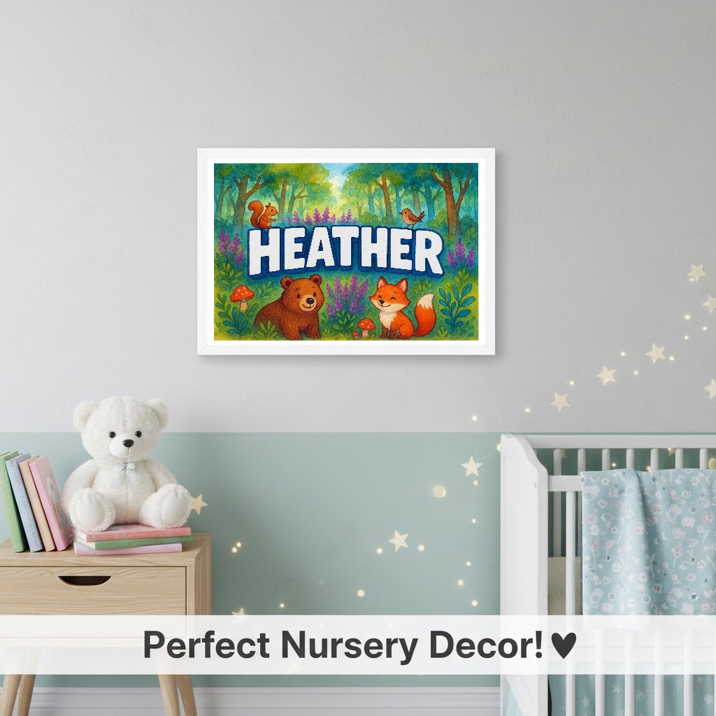 Personalized name art for Heather