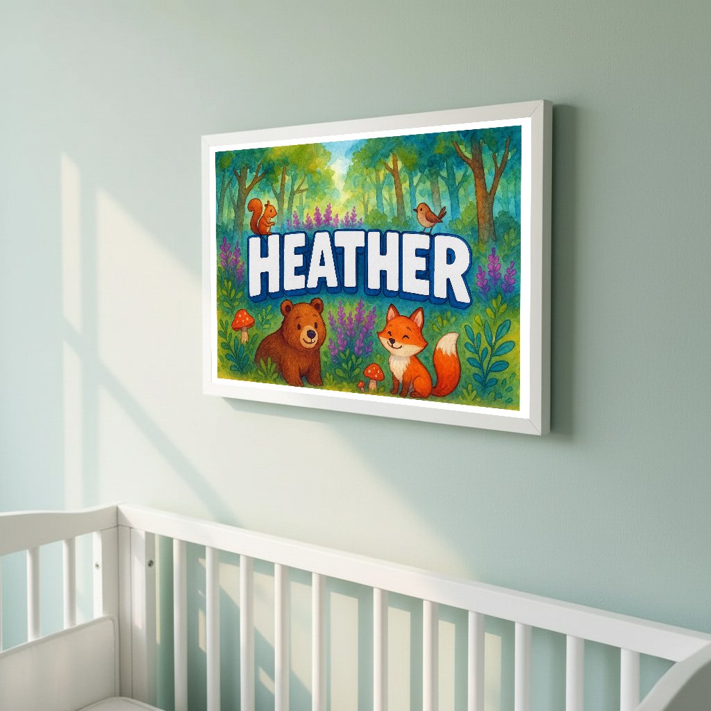 Personalized name art for Heather